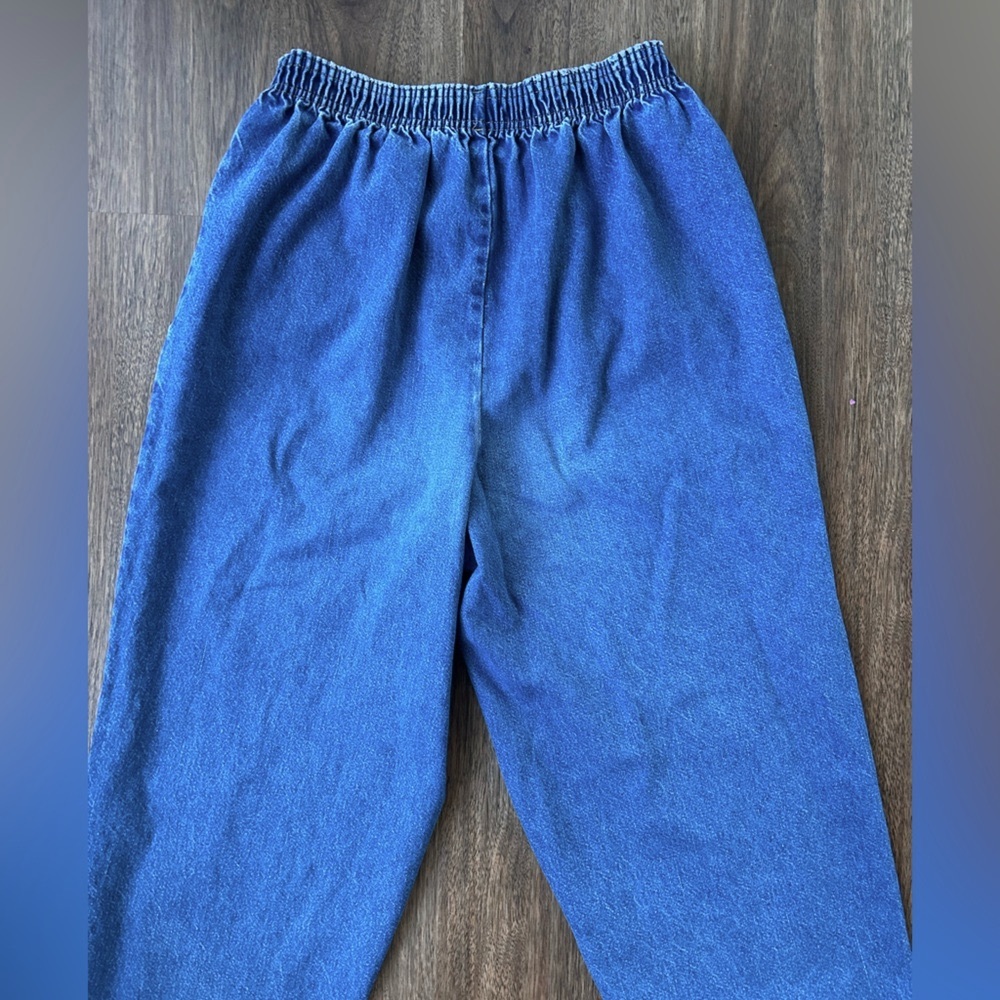 VINTAGE BRISTOL BLUES Elastic Waist Denim Jeans Western Retro | Size 10 (vtg 14) - Picture 11 of 11